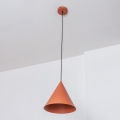 Pendel med ledning ETNA 1xE27/15W/230V Ø 18,5 cm orange