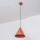 Pendel med ledning ETNA 1xE27/15W/230V Ø 18,5 cm orange