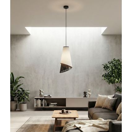 Pendel med ledning MODA 1xE27/15W/230V grå/sort