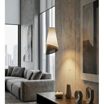 Pendel med ledning MODA 1xE27/15W/230V grå/sort