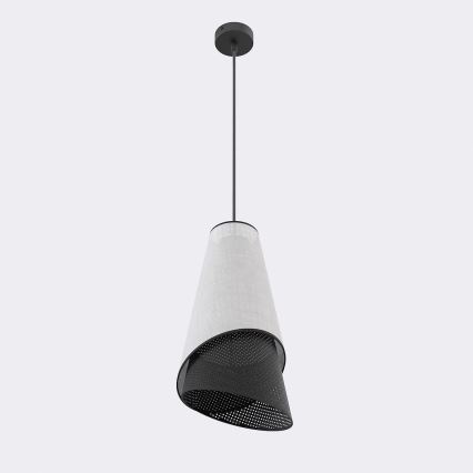 Pendel med ledning MODA 1xE27/15W/230V grå/sort