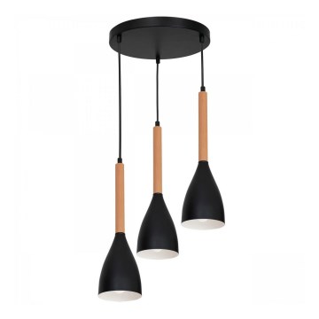Pendel med ledning MUZA 3xE27/60W/230V rund
