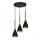 Pendel med ledning MUZA 3xE27/60W/230V rund