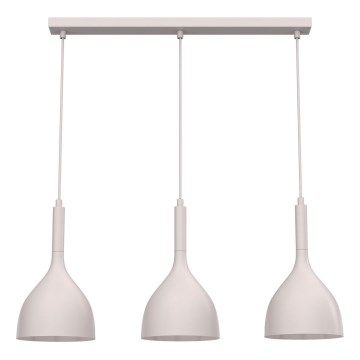 Pendel med ledning NOAK 3xE27/15W/230V cremefarvet