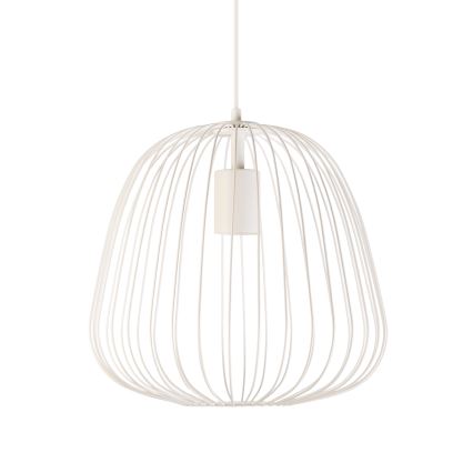 Pendel med ledning OVELLA 1xE27/15W/230V Ø 36 cm cremefarvet