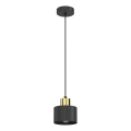 Pendel med ledning PARKLA 1xE27/15W/230V sort