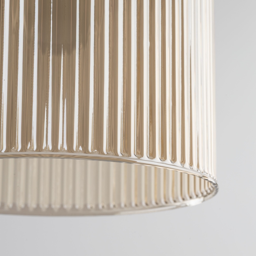 Pendel med ledning SOPHIA 1xE14/10W/230V sort/røget beige