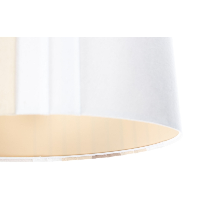 Pendel med ledning STRIPES 1xE27/60W/230V Ø 40 cm cremefarvet