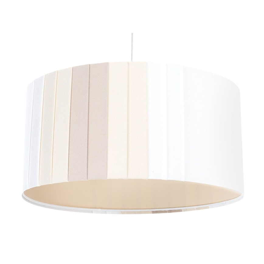 Pendel med ledning STRIPES 1xE27/60W/230V Ø 60 cm cremefarvet