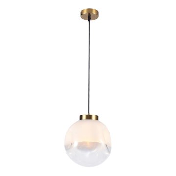 Pendel med ledning VANA 1xE27/40W/230V hvid/guld