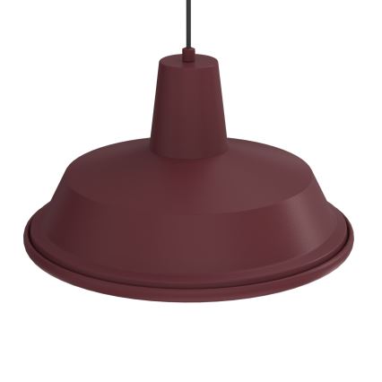 Pendel med stålwire CLASS 1xE27/15W/230V bordeaux
