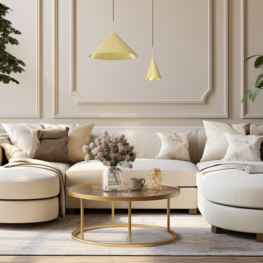 Pendel med wire CAPITAL 1xGX53/15W/230V Ø 46 cm, guld