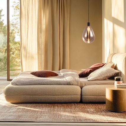 Pendel med wire DENSO 1xG9/5W/230V Ø 20 cm kobber/sort