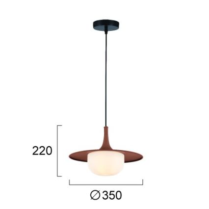 Pendel med wire FRED 1xG9/10W/230V brun