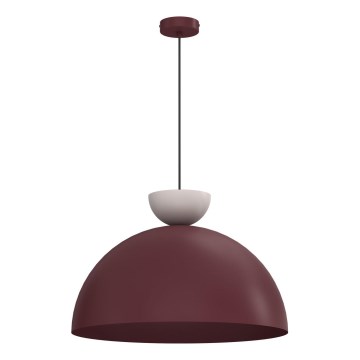 Pendel med wire NEVIS 1xE27/15W/230V Ø 50 cm bordeaux