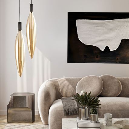 Pendel med wire NORDIC 1xG9/5W/230V sort/røget beige