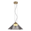 Pendel med wire PRESTO 1xGX53/10W/230V Ø 42 cm guld/røggrå