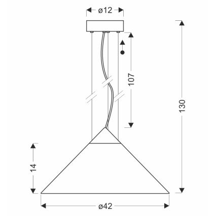 Pendel med wire PRESTO 1xGX53/10W/230V Ø 42 cm guld/røggrå