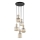 Pendel med wire SOPHIA 5xE14/10W/230V sort/røget beige