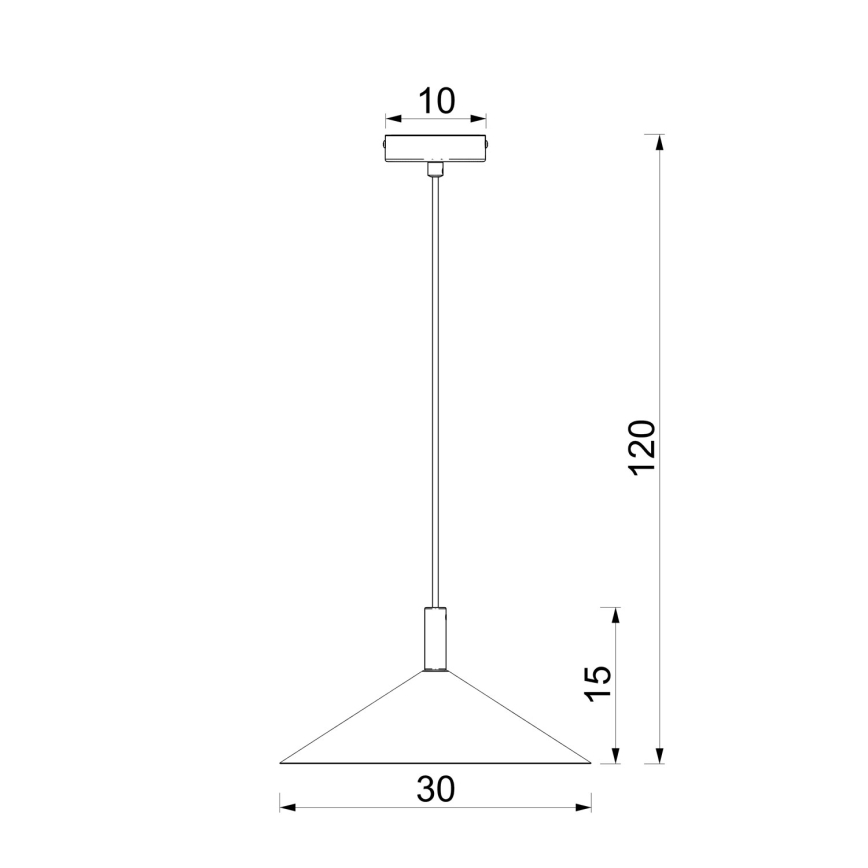 Pendel med wireophæng ANEGA 1xGX53/15W/230V Ø 30 cm cremefarvet