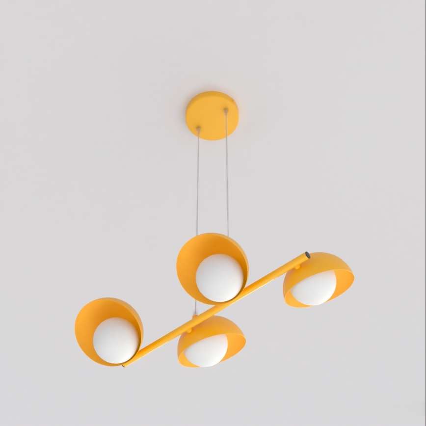 Pendel med wireophæng BOOM 4xG9/8W/230V orange