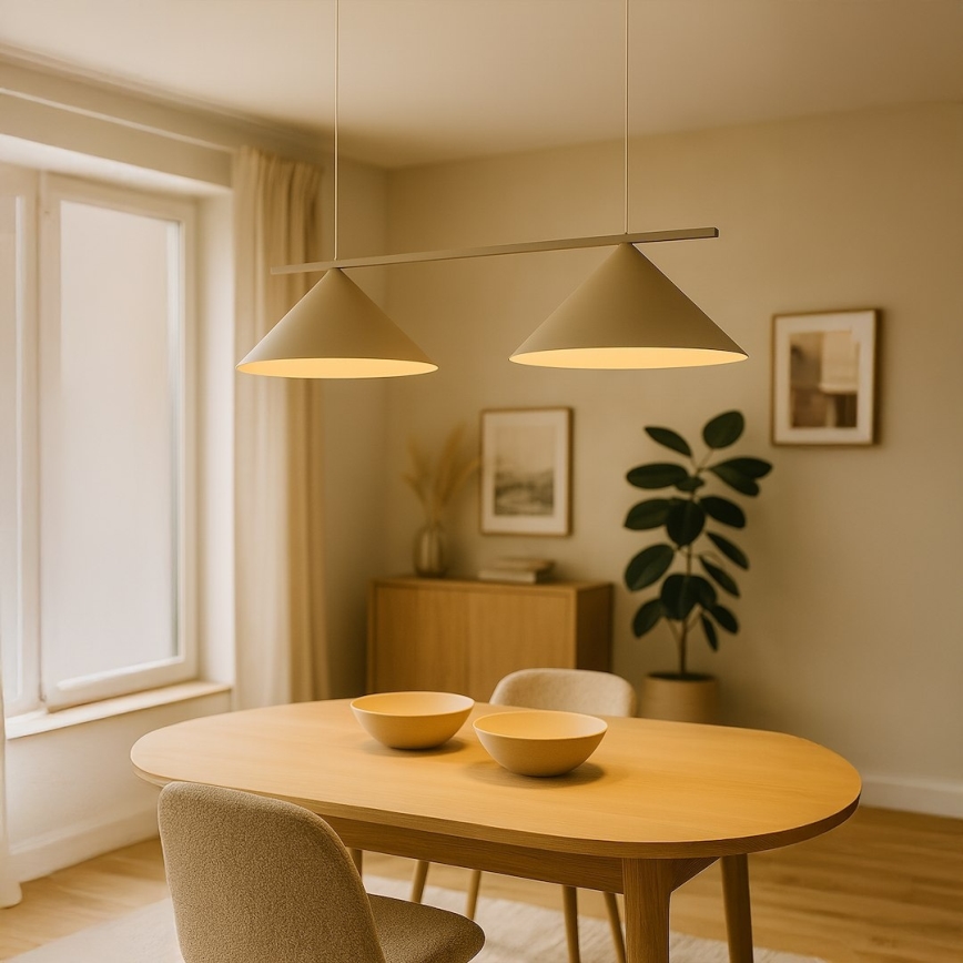 Pendel med wireophæng CAPITAL 2xGX53/15W/230V beige