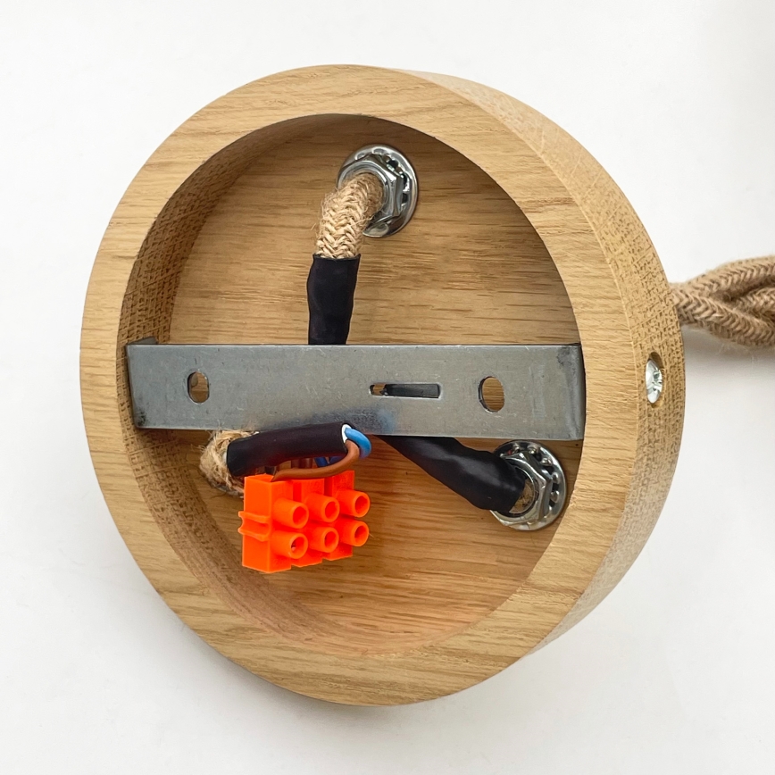 Pendel med wireophæng LOOMIS 3xE27/15W/230V 83 cm beige/eg