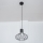 Pendel med wireophæng SOLANO 1xE27/15W/230V sort/højglans krom