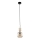 Pendel med wireophæng SOPHIA 1xE14/10W/230V sort/røget beige