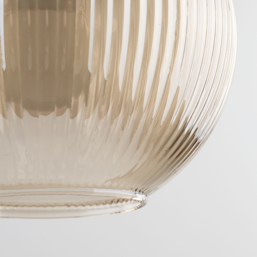Pendel med wireophæng SOPHIA 1xE14/10W/230V sort/røget beige