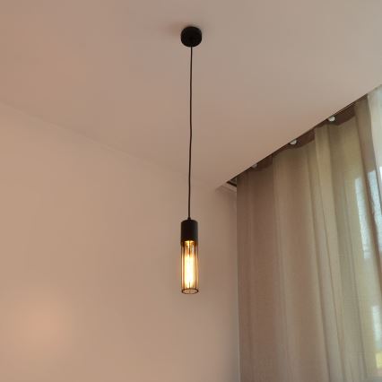 Pendel MELODY 1xE27/15W/230V sort