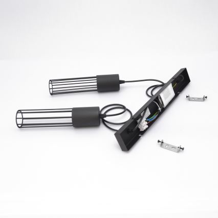 Pendel MELODY 2xE27/15W/230V sort