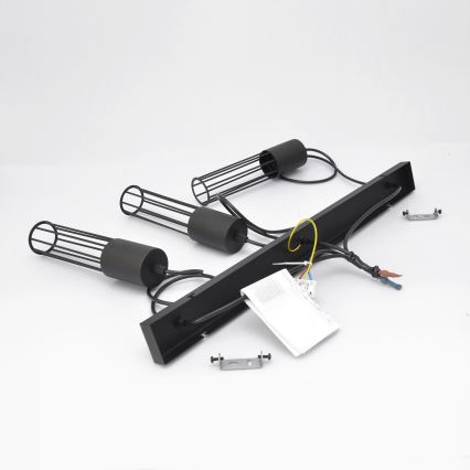 Pendel MELODY 3xE27/15W/230V sort