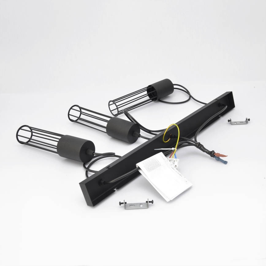 Pendel MELODY 3xE27/15W/230V sort