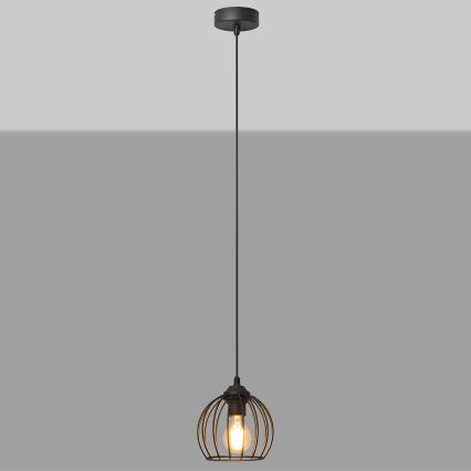 Pendel MERCURE 1xE27/15W/230V diameter 16 cm sort