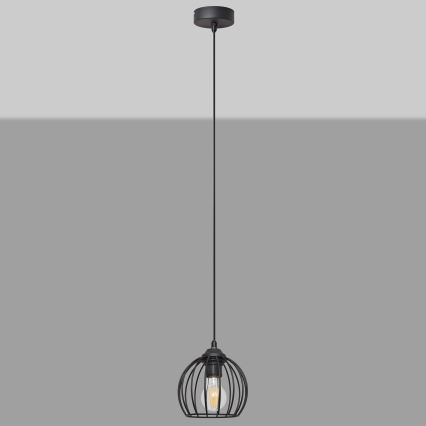 Pendel MERCURE 1xE27/15W/230V diameter 16 cm sort
