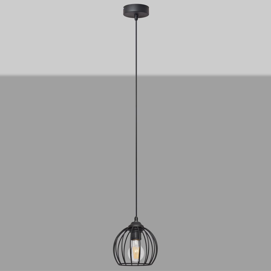 Pendel MERCURE 1xE27/15W/230V diameter 16 cm sort