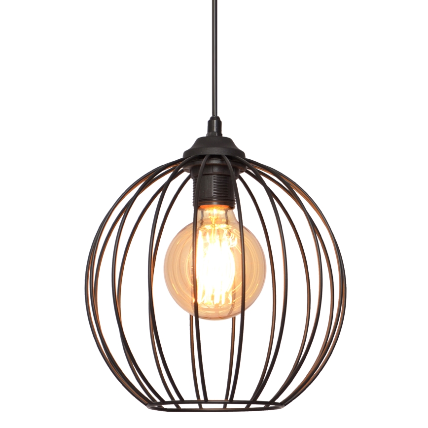 Pendel MERCURE 1xE27/15W/230V diameter 24 cm sort