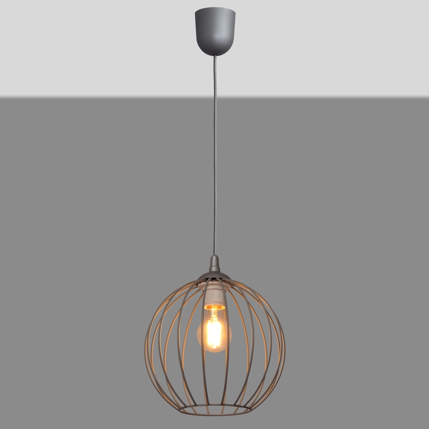 Pendel MERCURE 1xE27/15W/230V grå