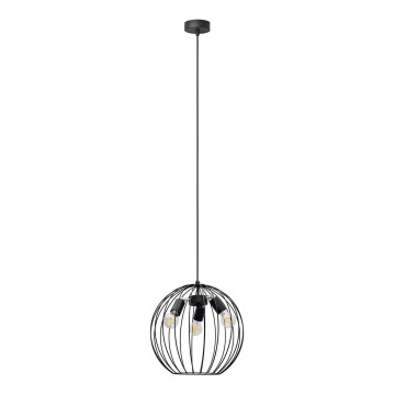 Pendel MERCURE 3xE27/15W/230V diameter 40 cm sort