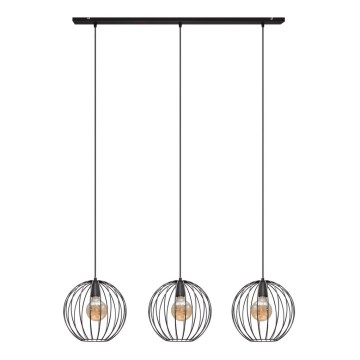 Pendel MERCURE 3xE27/15W/230V sort