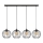 Pendel MERCURE 4xE27/15W/230V sort