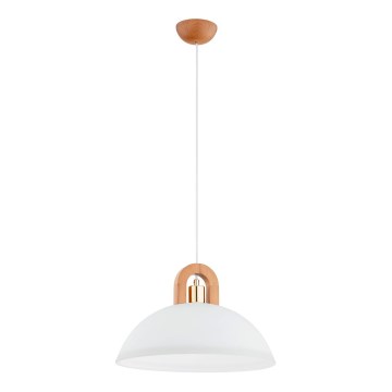 Pendel MIGOT 1xE27/15W/230V beige/guldfarvet
