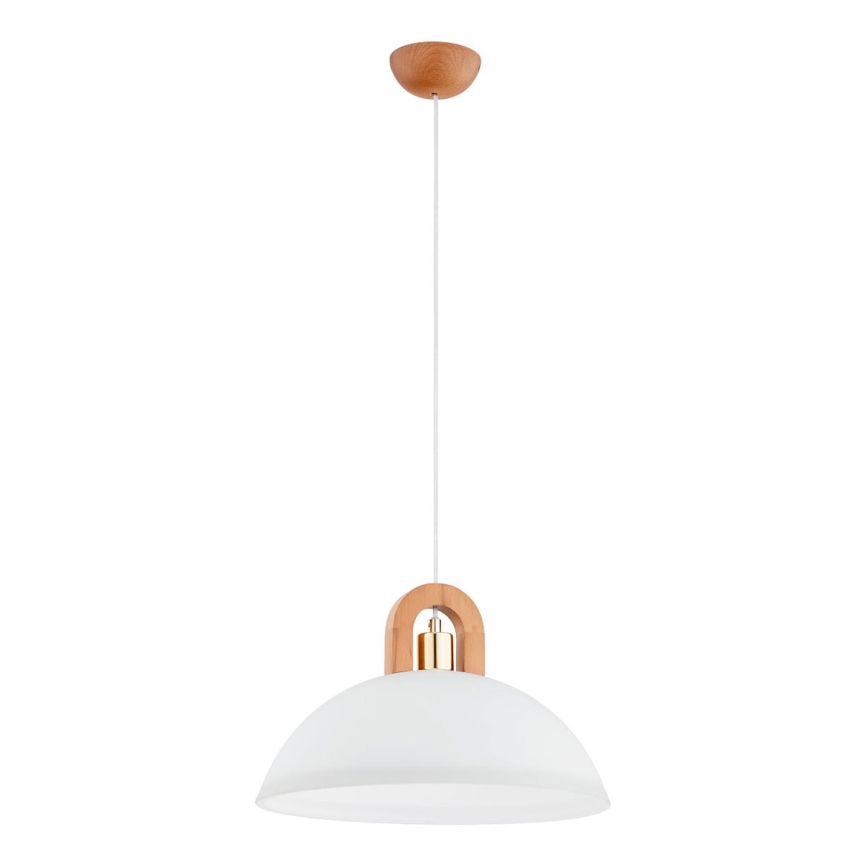 Pendel MIGOT 1xE27/15W/230V beige/guldfarvet