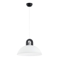 Pendel MIGOT 1xE27/15W/230V sort/skinnende krom