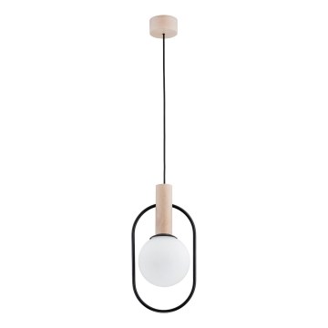 Pendel MIKI 1xE14/10W/230V sort/beige