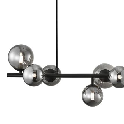 Pendel MILA 10xG9/9W/230V sort/grå