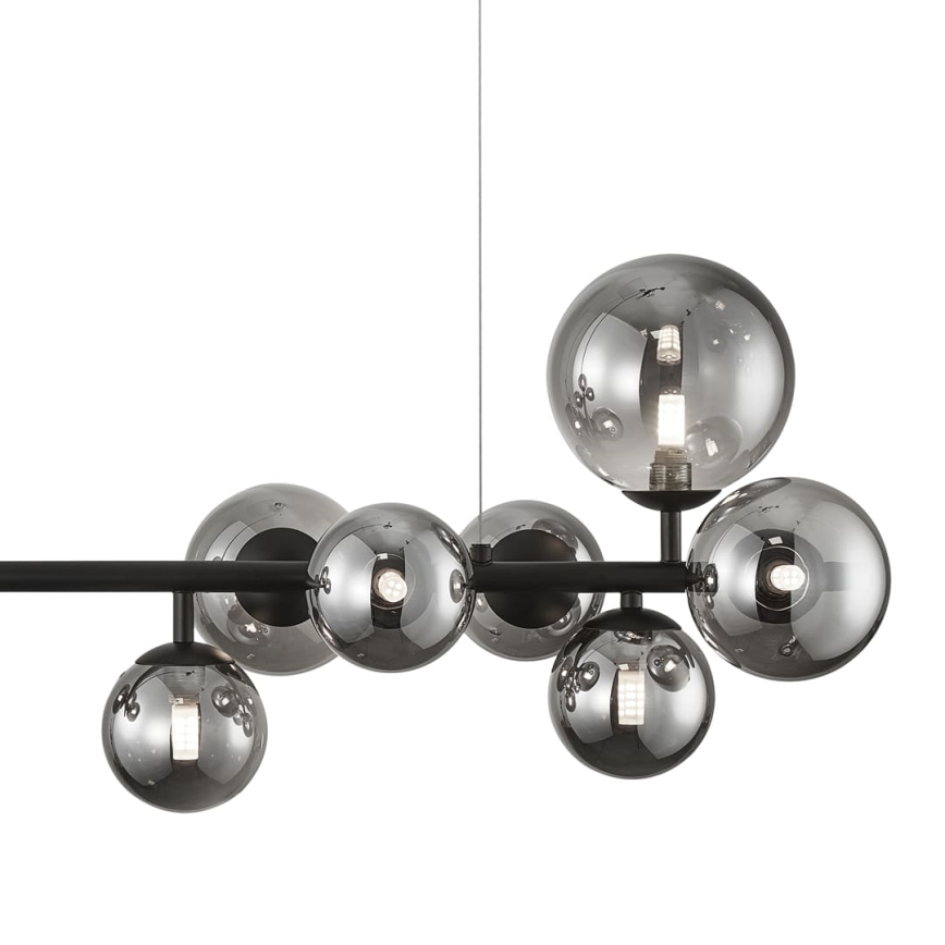 Pendel MILA 10xG9/9W/230V sort/grå