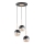Pendel MILTONA 3xE27/60W/230V sort/beige