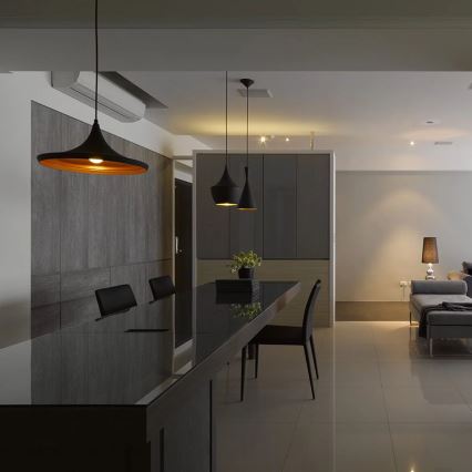 Pendel MODERN E27/60W antik sort